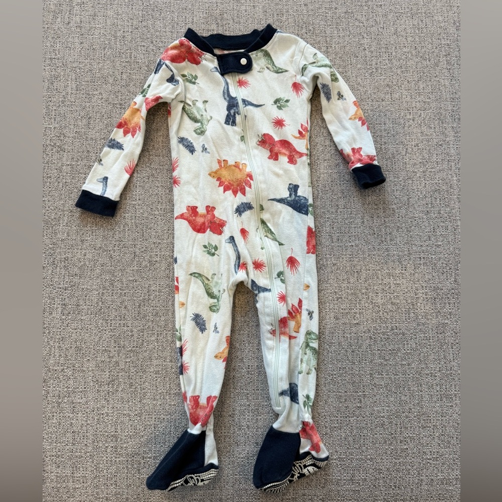 Burt’s Bees Dinosaur Footed Pajamas
